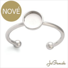 Základ na prsteň s lôžkom CHIRURGICKÁ OCEĽ 6mm, 1ks (CH1817)